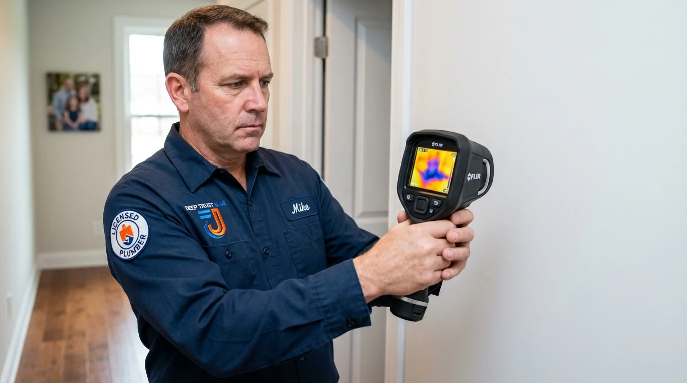 Thermal imaging leak detection by Johns Plumbing LLC in Mapleton